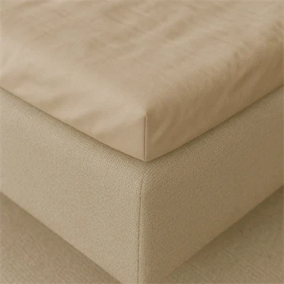 Kuvertlagen 210x210 cm - bomuldssatin TC400 - sand - Supreme